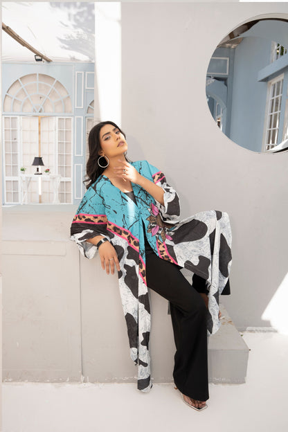 1 Piece Printed Kaftan