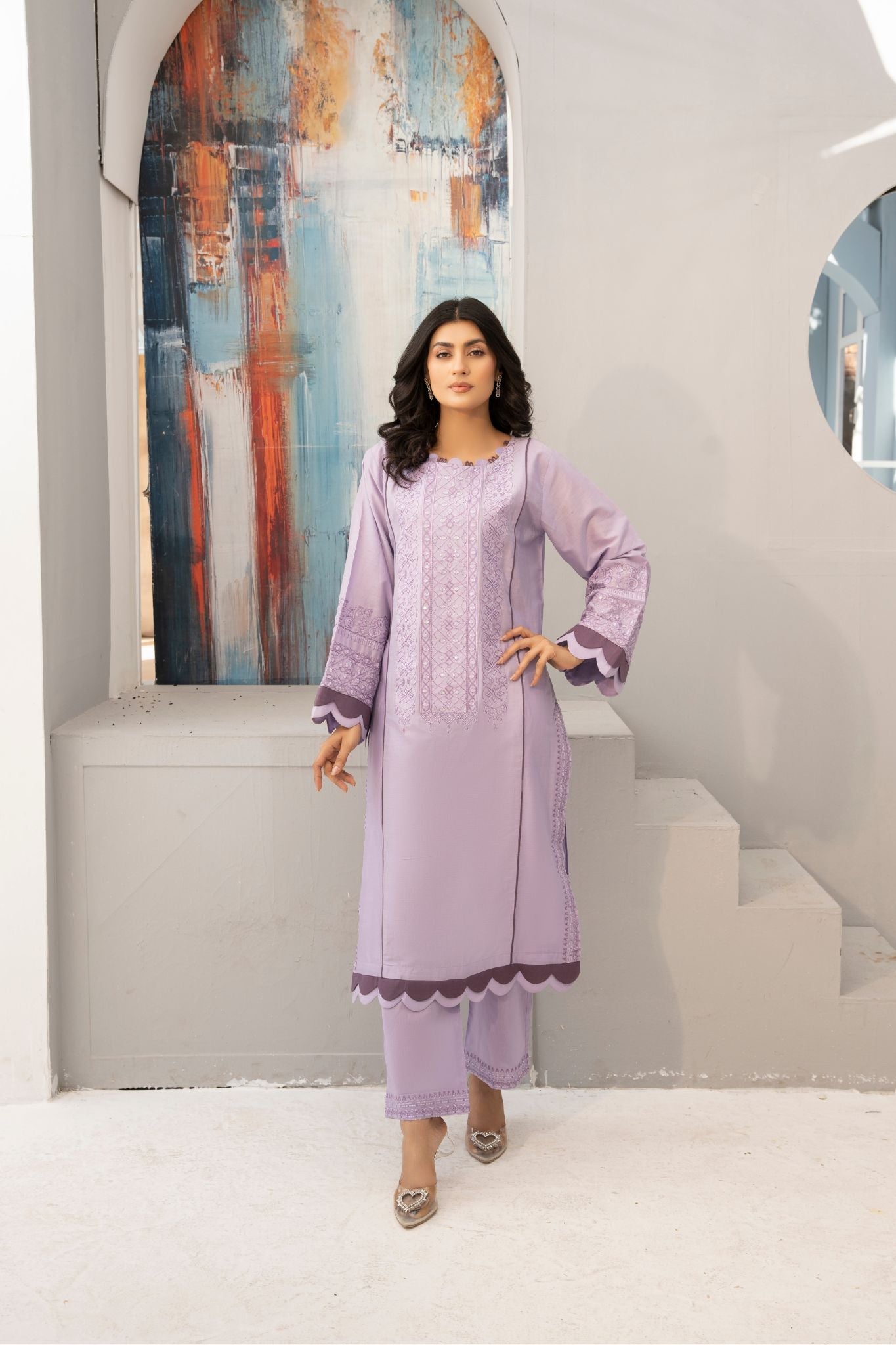 2 Piece - Embroided Lawn Suit