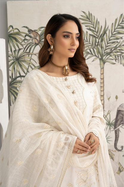 Praya | Poly Lawn with Antique Tilah Emberiodery Hand Made