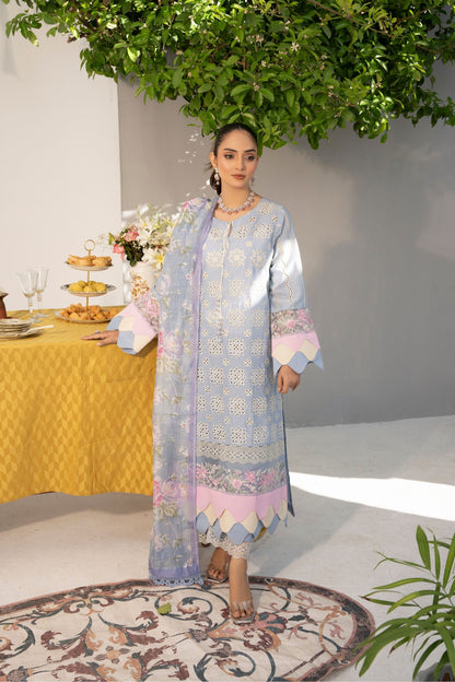 3 Piece - Embroidered Lawn Suit