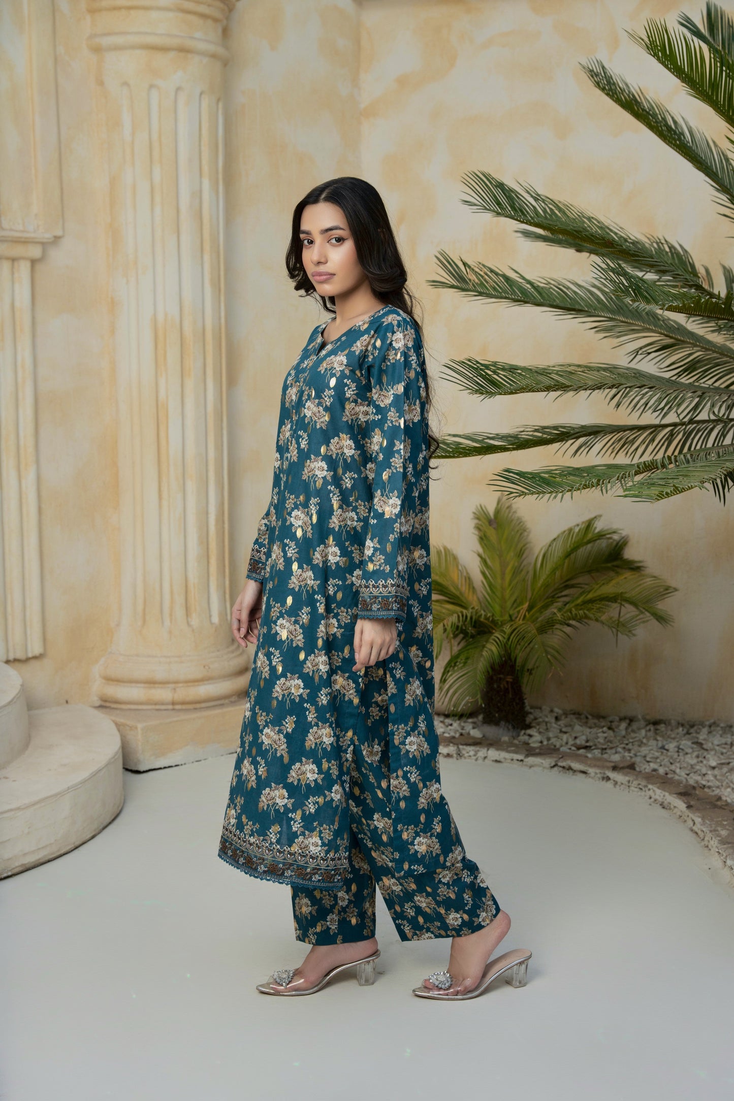 2 Piece Embroided Lawn suit