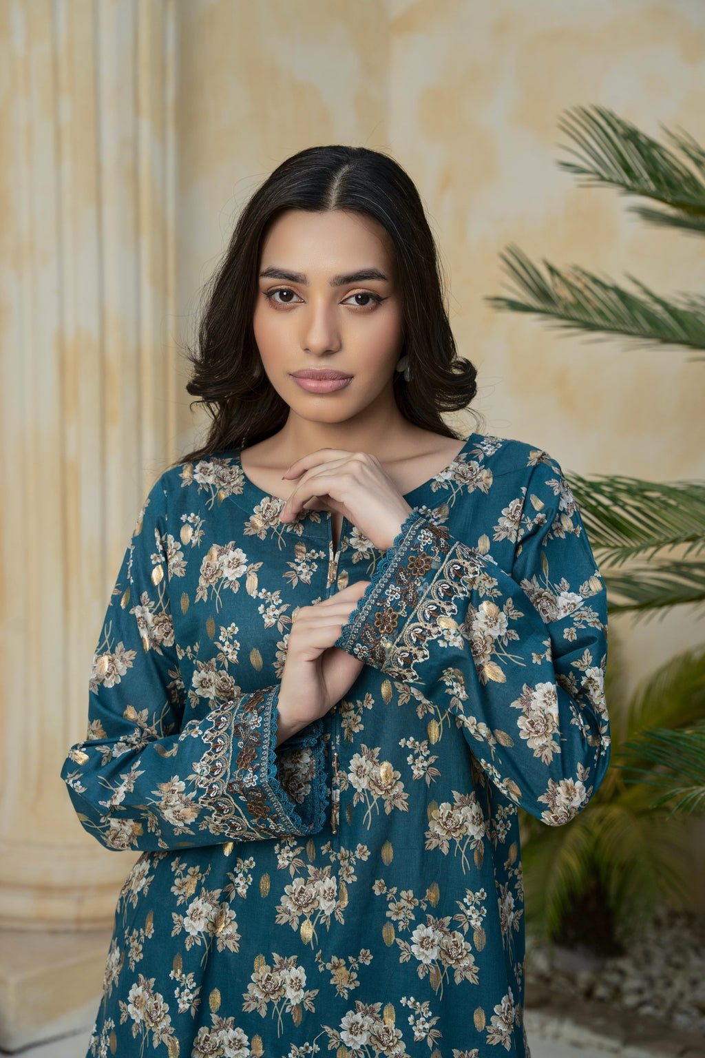 2 Piece Embroided Lawn suit
