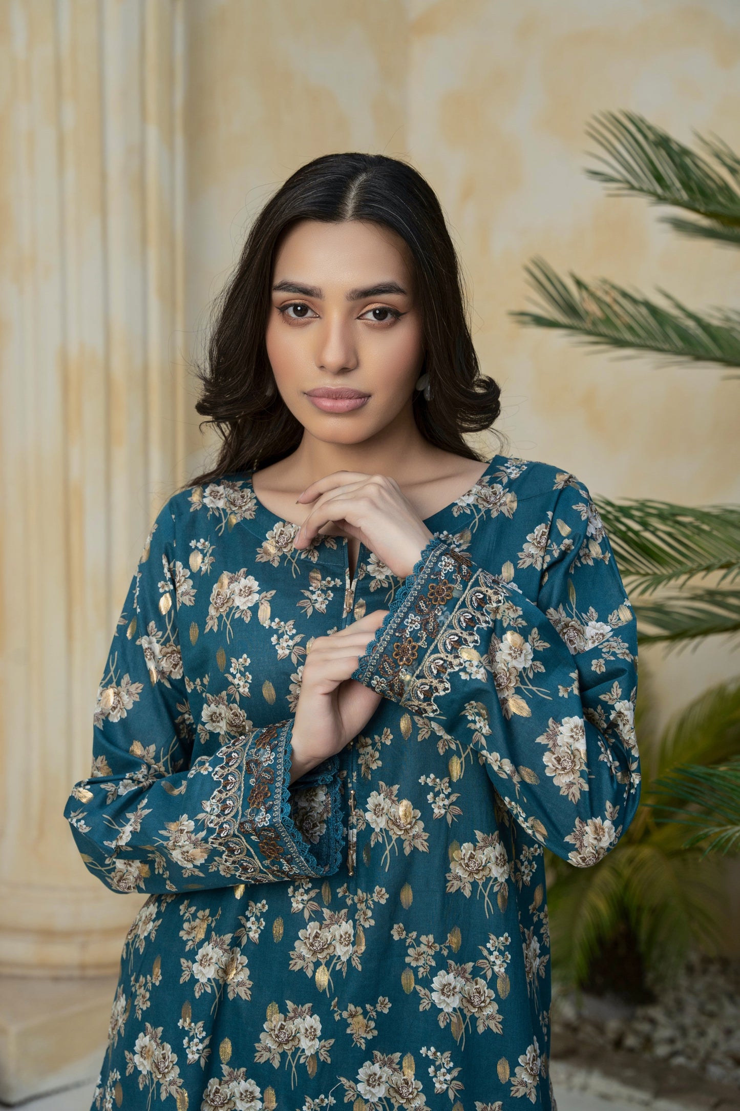 2 Piece Embroided Lawn suit