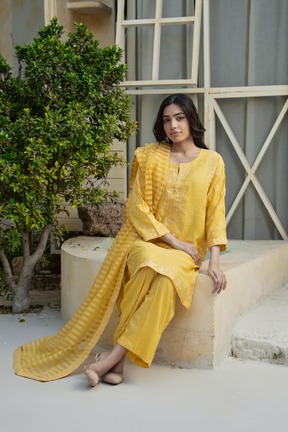 Embroided 3 Piece