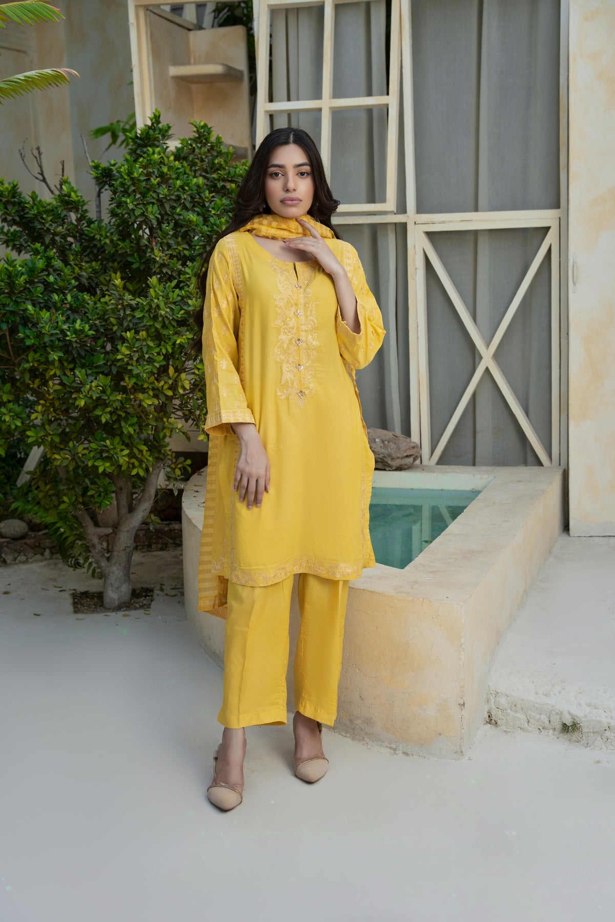 Embroided 3 Piece