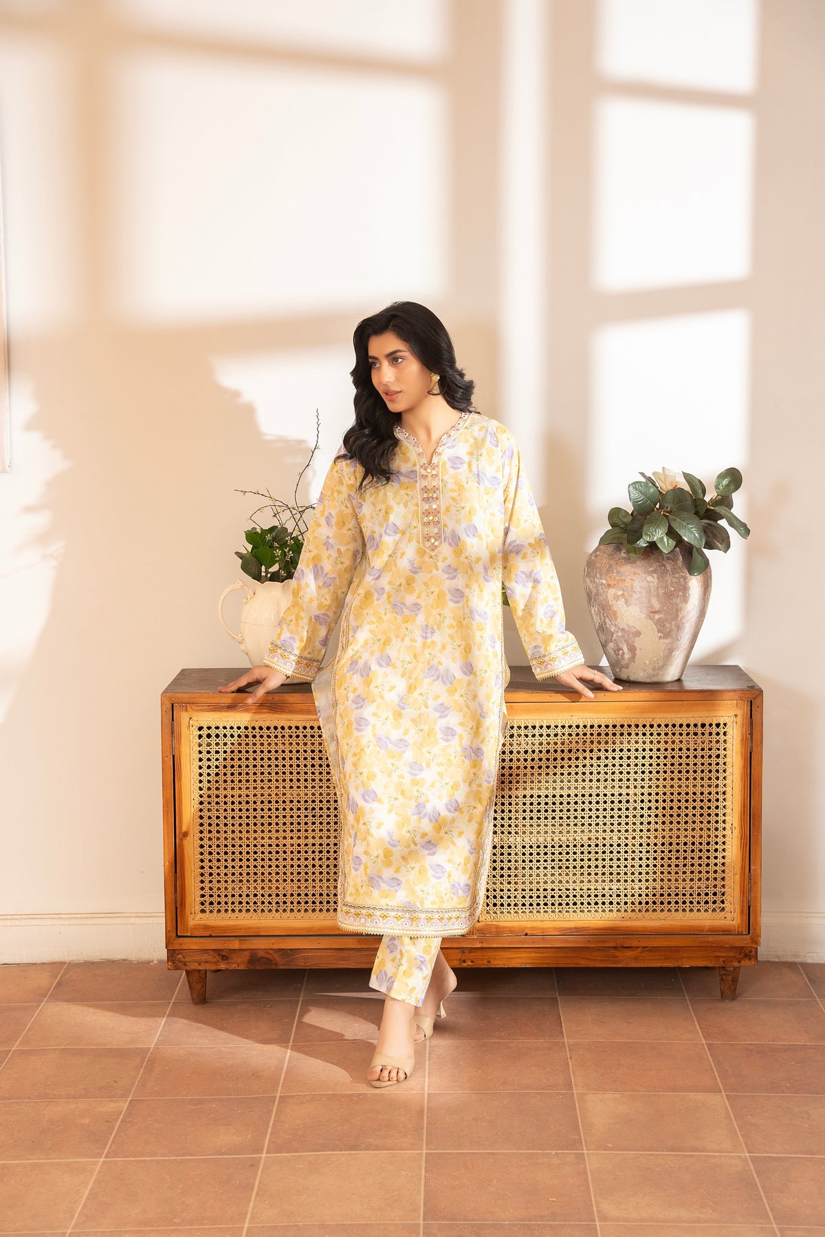 2 Piece Printed Lawn with Trouser