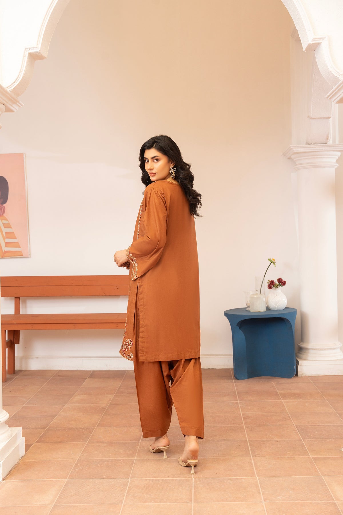 2 Piece Embroidered Premium Lawn with Trouser