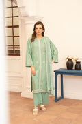 3 Piece Dress Premium Lawn with Trouser and Dupatta