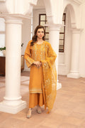Eid Festive Raw Silk 3 Piece Dress with Trouser and Dupatta