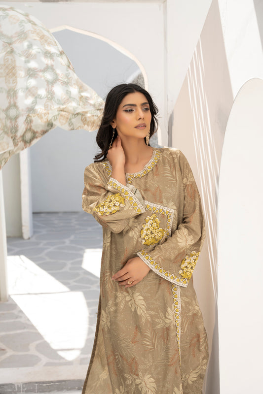 Long Angrakha with Culotes