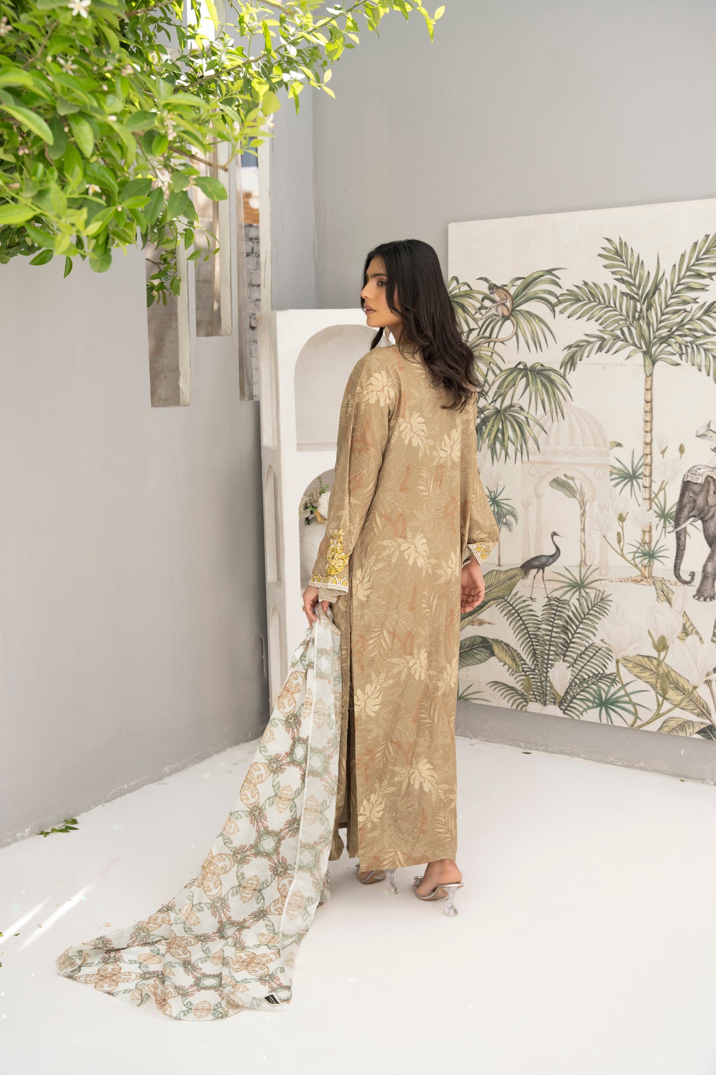 Long Angrakha with Culotes