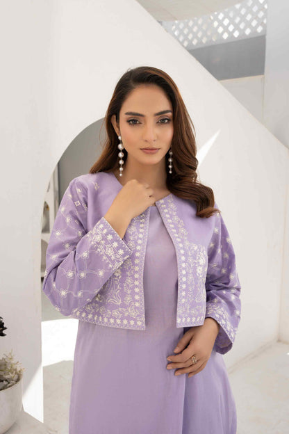 3 Piece - Embroidered Lawn Suit with Jacket