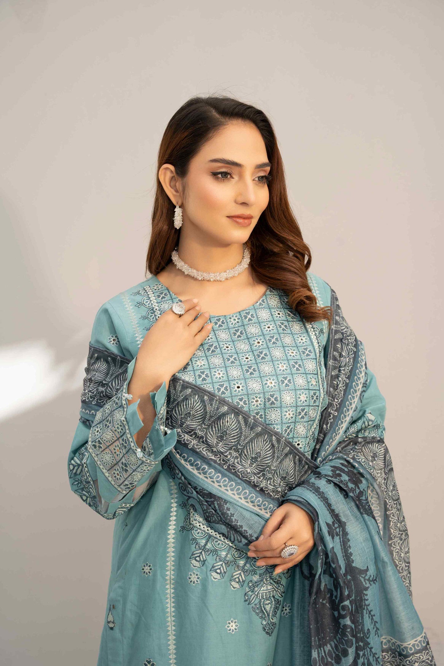 2 Piece - Embroidered Lawn Suit