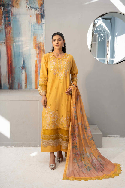 3 Piece - Embroidered Lawn Suit