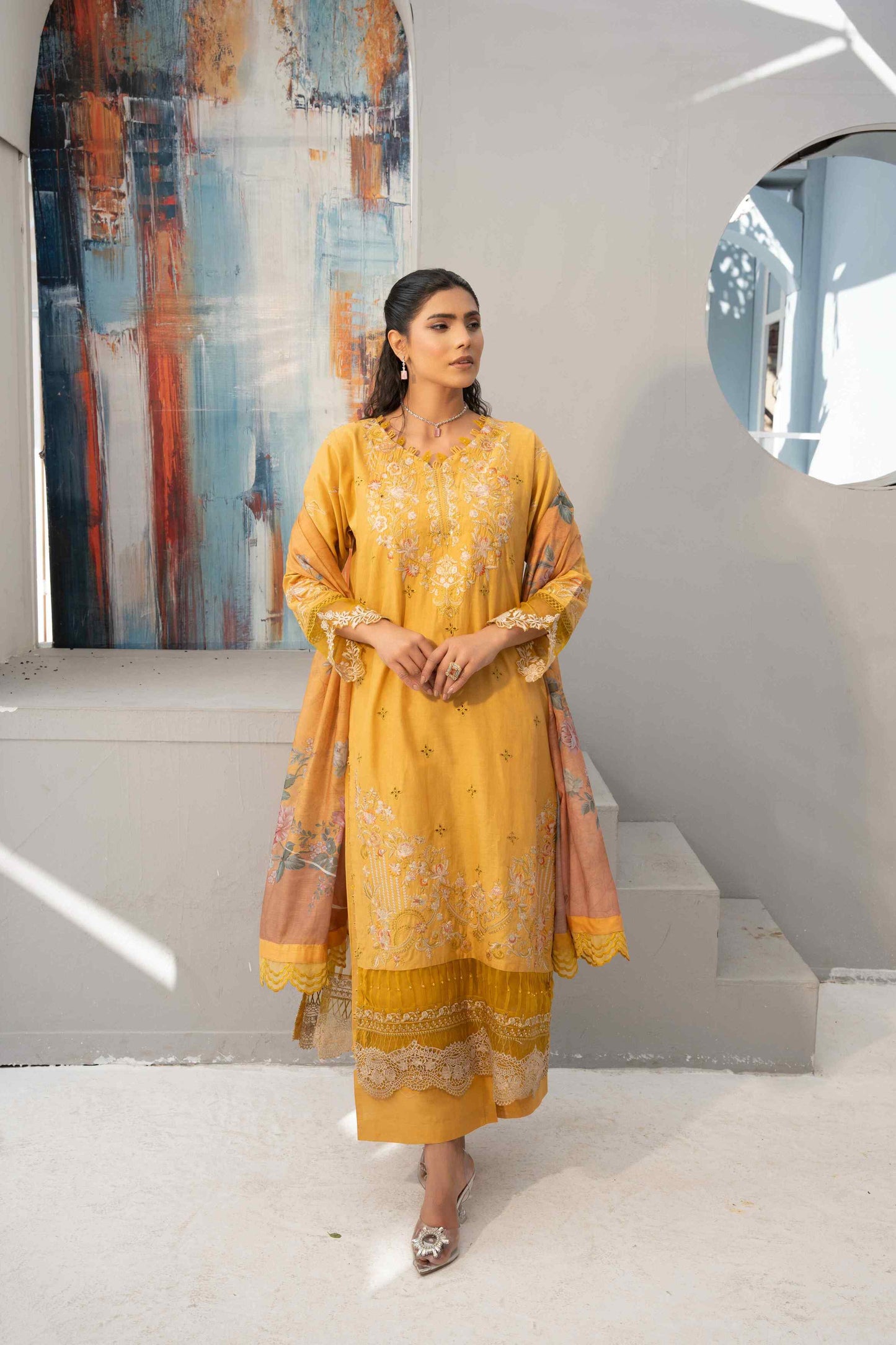 3 Piece - Embroidered Lawn Suit