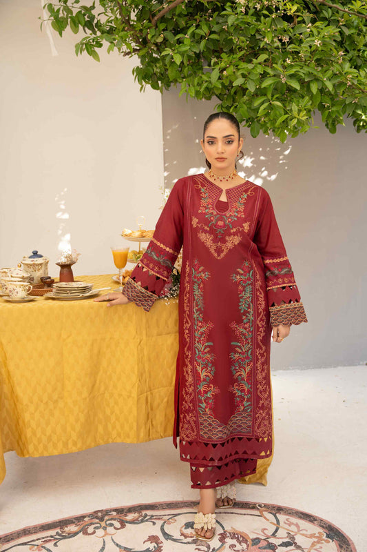 3 Piece - Embroidered Lawn Suit