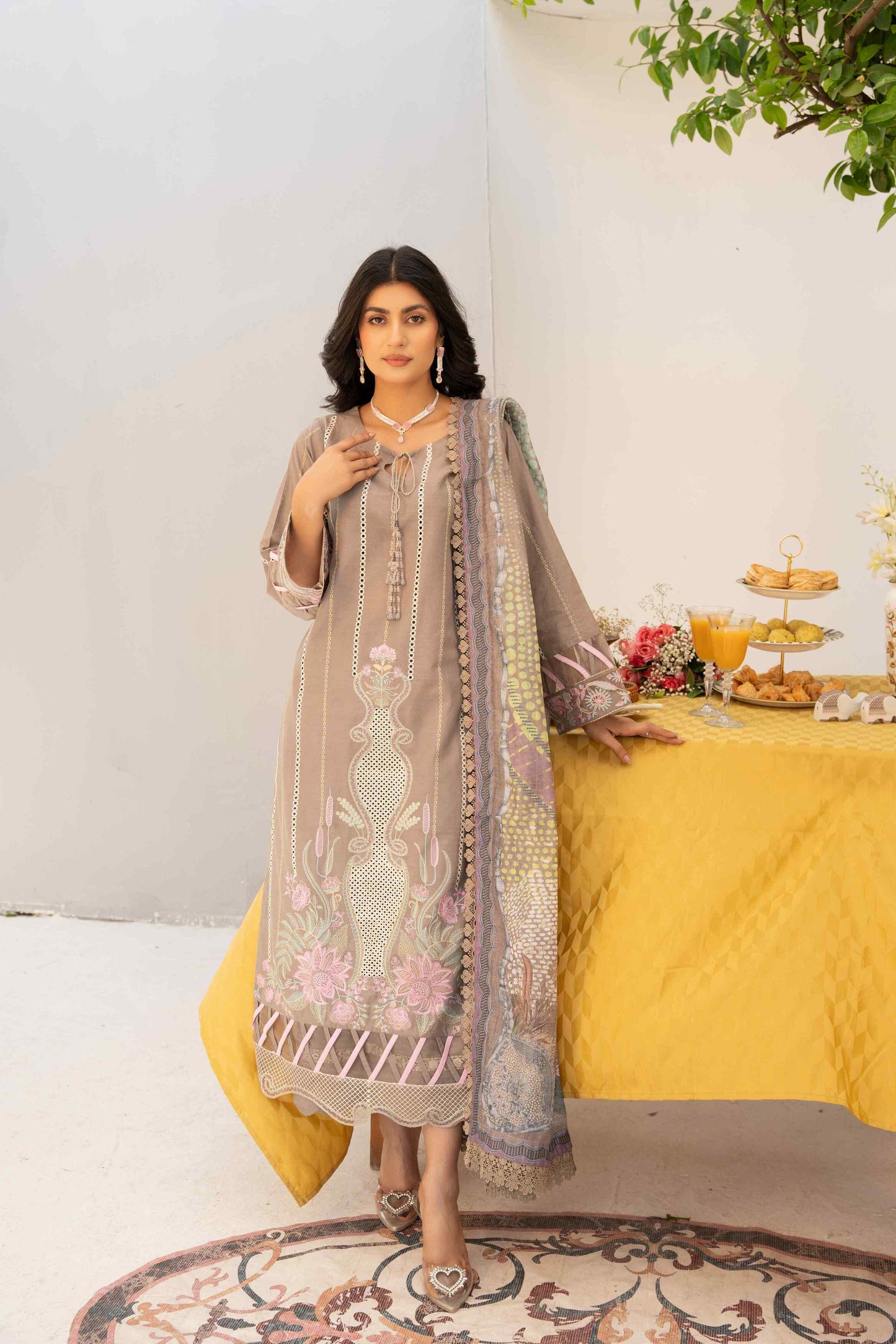 3 Piece - Embroidered Lawn Suit