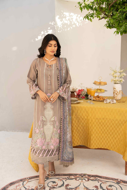 3 Piece - Embroidered Lawn Suit