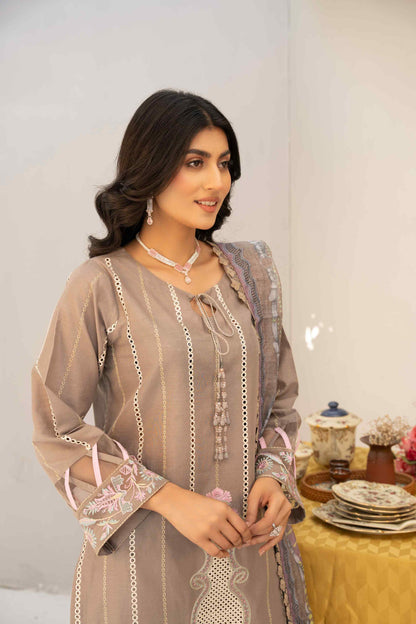 3 Piece - Embroidered Lawn Suit
