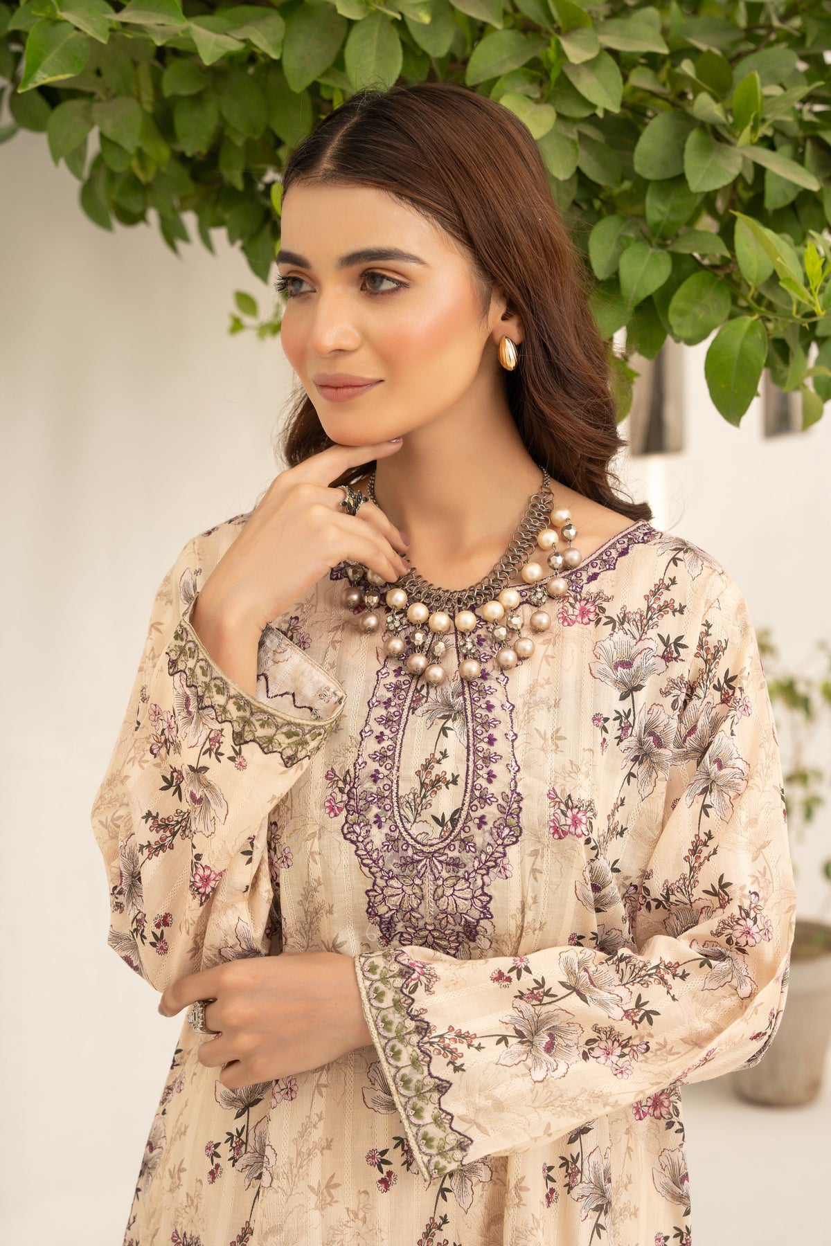 Printed Embroidered 2 Pcs Premium lown