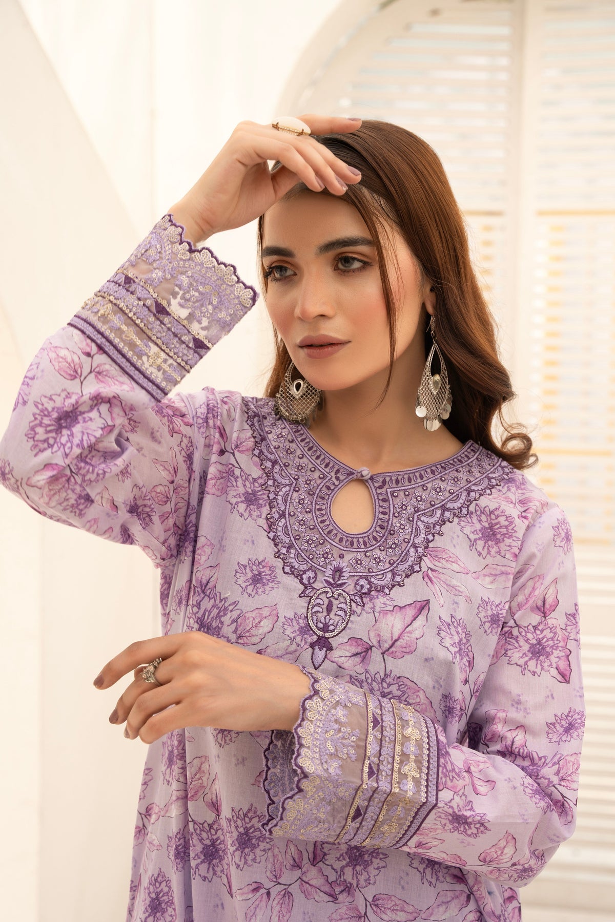 Printed Embroidered 2 Pcs Premium lown