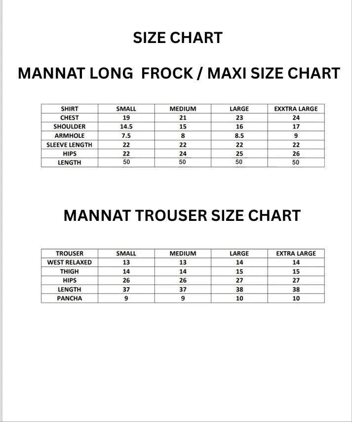 Size Guide — Zoomed