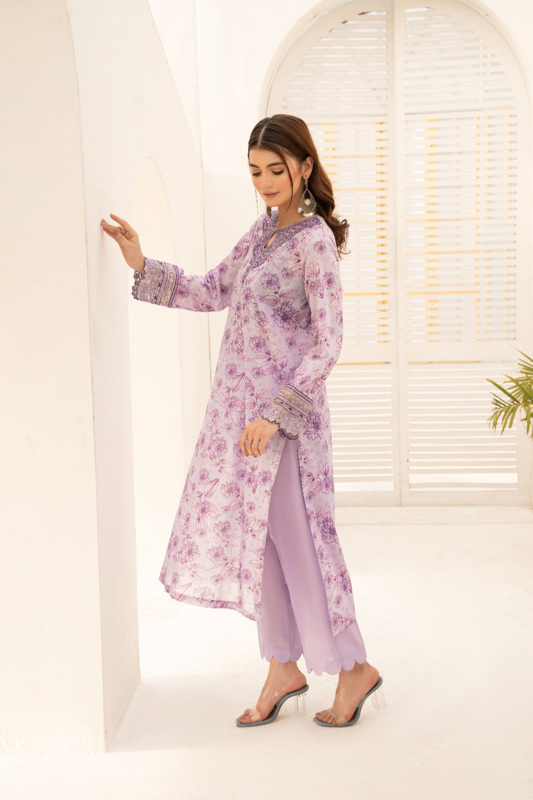 Printed Embroidered 2 Pcs Premium lown