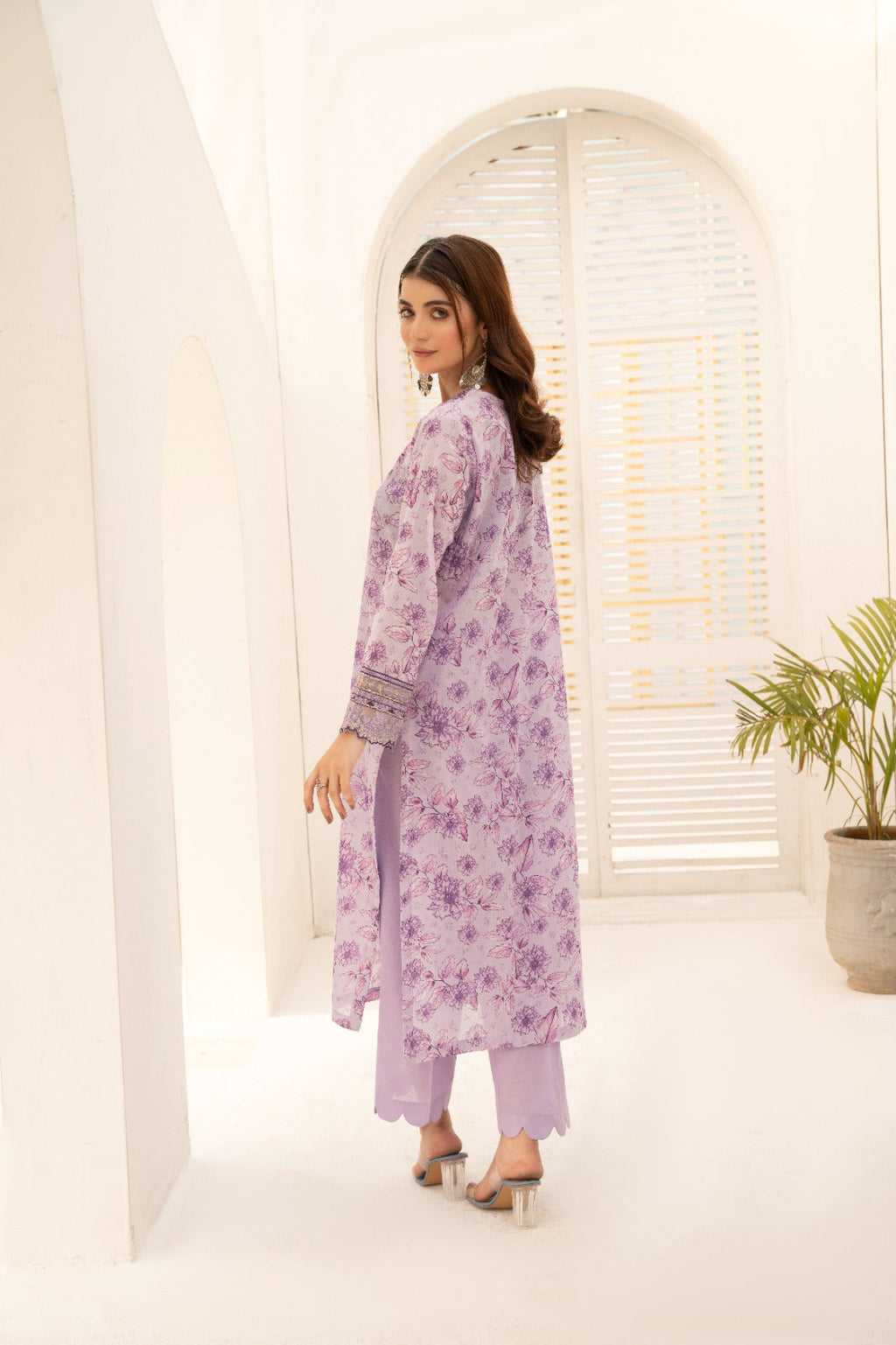 Printed Embroidered 2 Pcs Premium lown