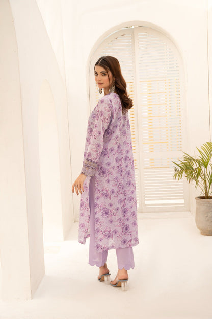 Printed Embroidered 2 Pcs Premium lown