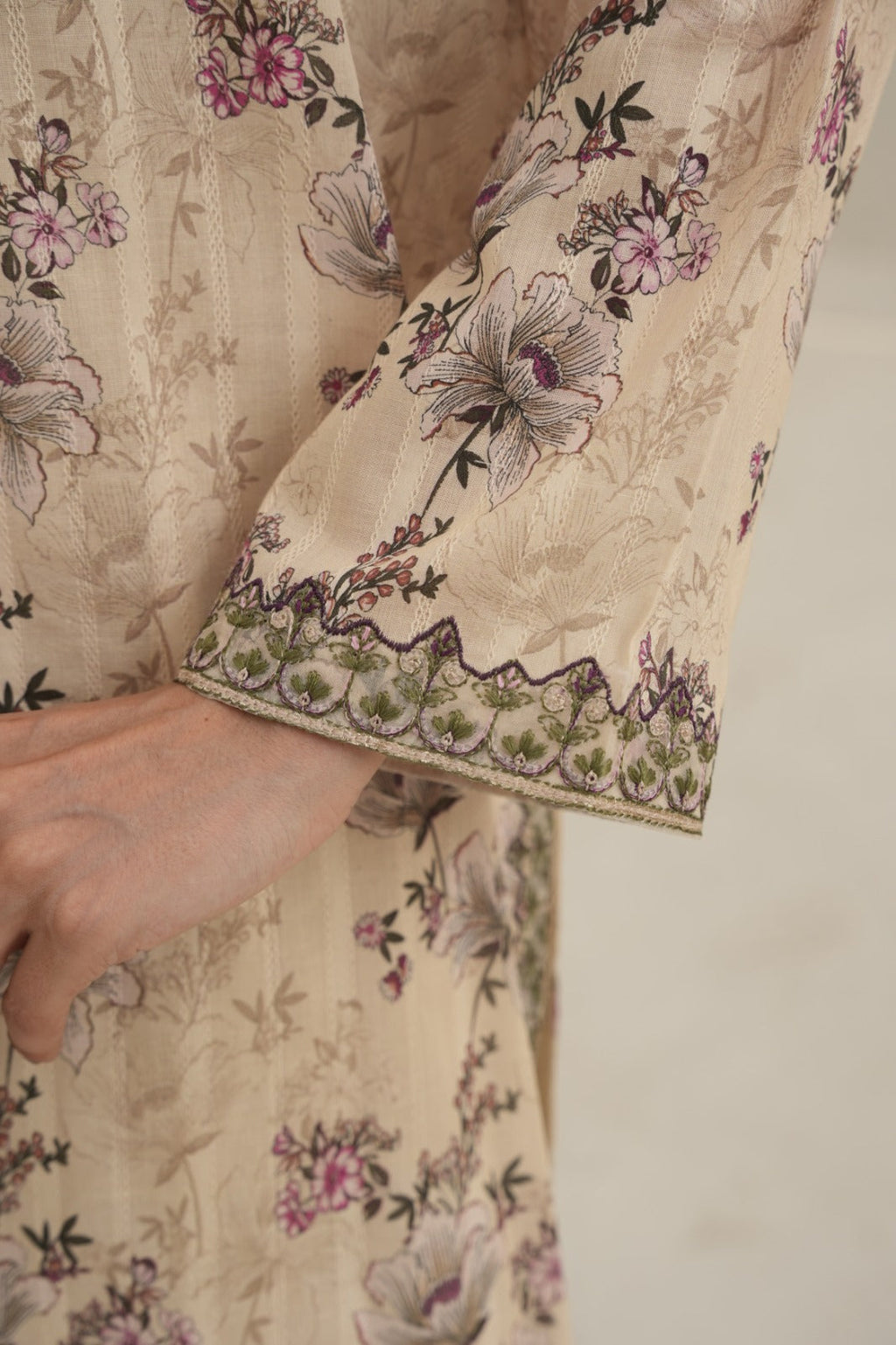 Printed Embroidered 2 Pcs Premium lown