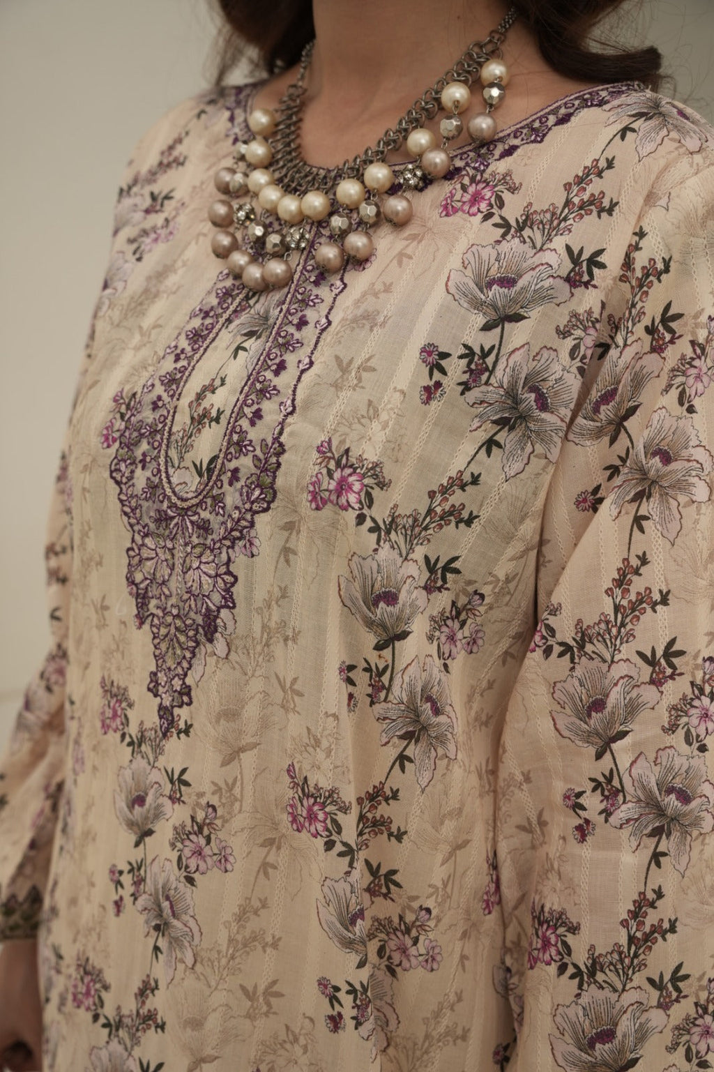 Printed Embroidered 2 Pcs Premium lown