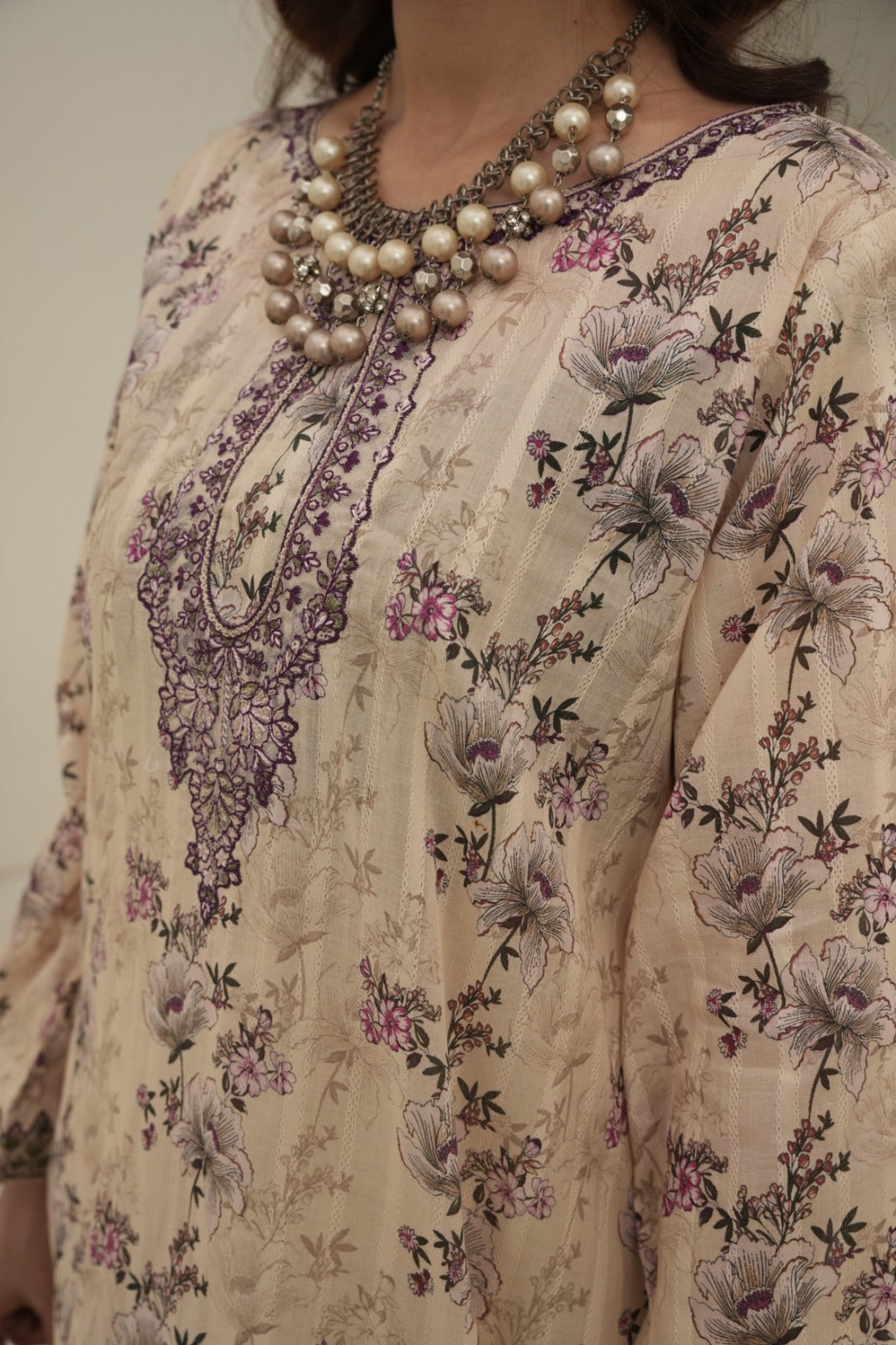 Printed Embroidered 2 Pcs Premium lown