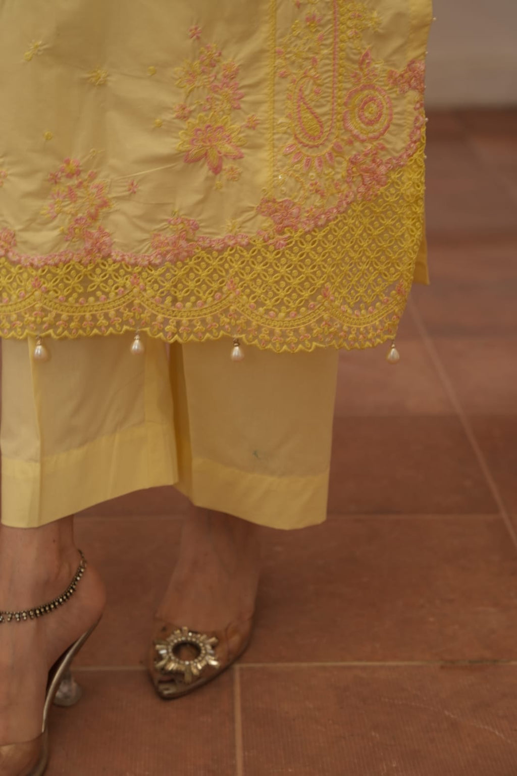 3 Piece Dress Emboridered Premium Lawn with Trouser and Dupatta