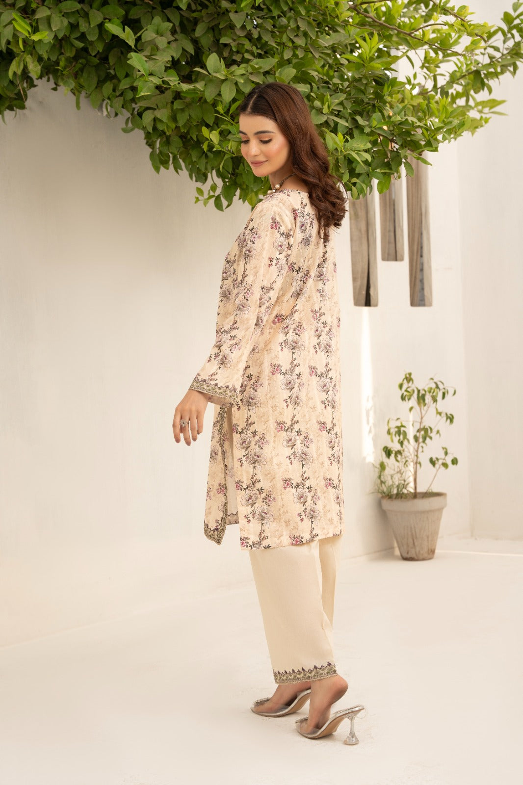 Printed Embroidered 2 Pcs Premium lown